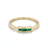 Stackable Emerald Band